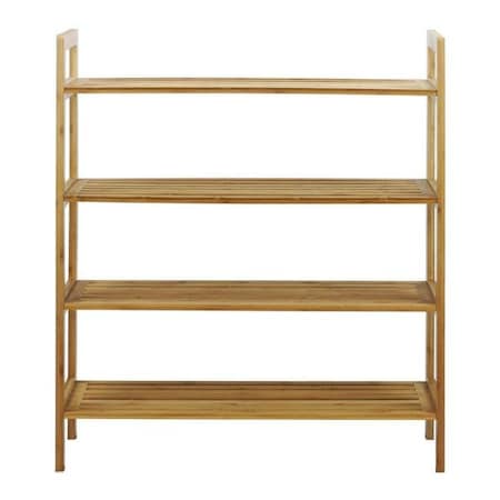 Oceanstar Oceanstar 4SR1668 4-Tier Bamboo Shoe Rack; Natural 4SR1668